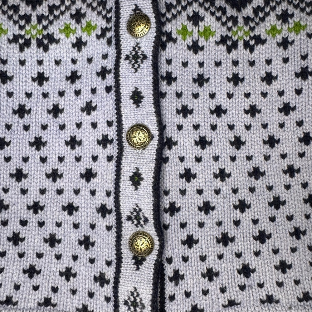 L.L. Bean Fair Isle Cardigan - Picture 3 of 5